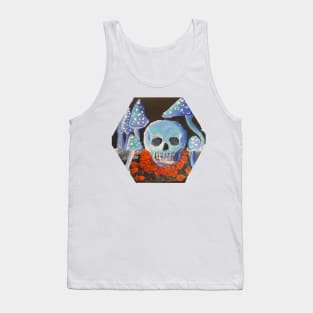 Skull with Mushrooms Tank Top